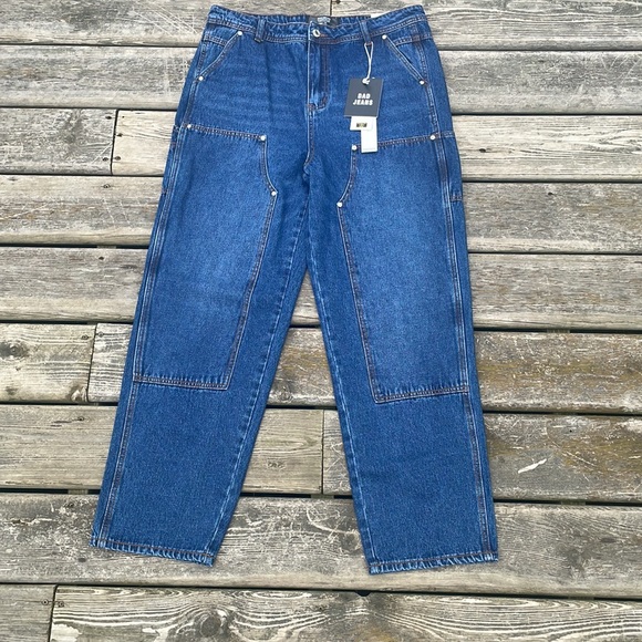 Monkey Ride Jeans NWT! High-Rise Carpenter Dad Jeans - Picture 3 of 14